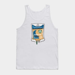 Caramelized Vanilla Honey with Cold Brew Iced Coffee Drink IV Bag for medical and nursing students, nurses, doctors, and health workers who are coffee lovers Tank Top